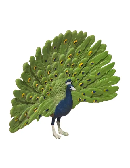 Pavone con coda aperta per statue da 10-15 cm