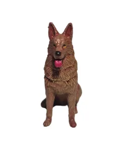 Pastore tedesco seduto per statue da 10-15 cm 2