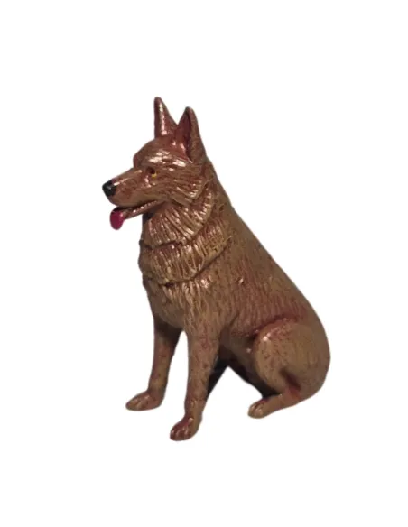 Pastore tedesco seduto per statue da 10-15 cm