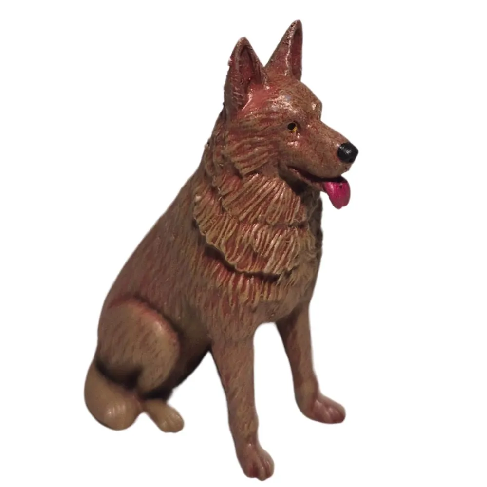 3D-Printed Seated German Shepherd for 10–15 cm Nativity Figures