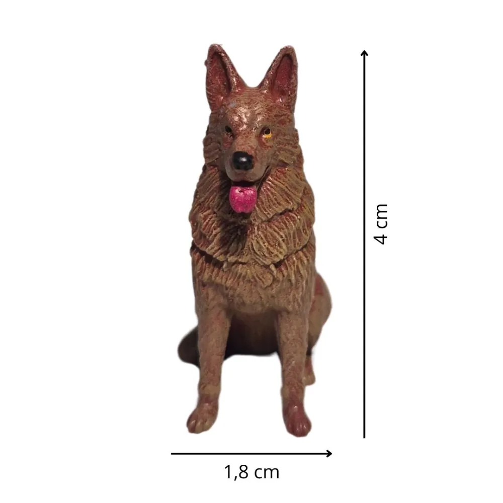 3D-Printed Seated German Shepherd for 10–15 cm Nativity Figures