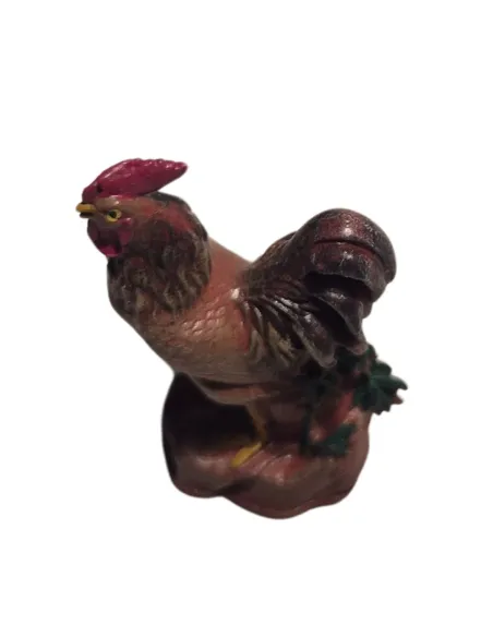 3D-Printed Brown Crowing Rooster for 10–15 cm Nativity Figures