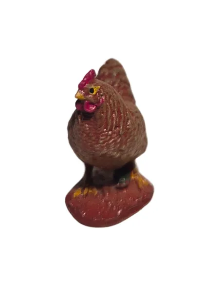 3D-Printed Brown Hen with Raised Head for 10–15 cm Nativity Figures