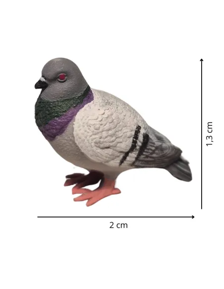 Piccione in piedi per statue da 10-15 cm