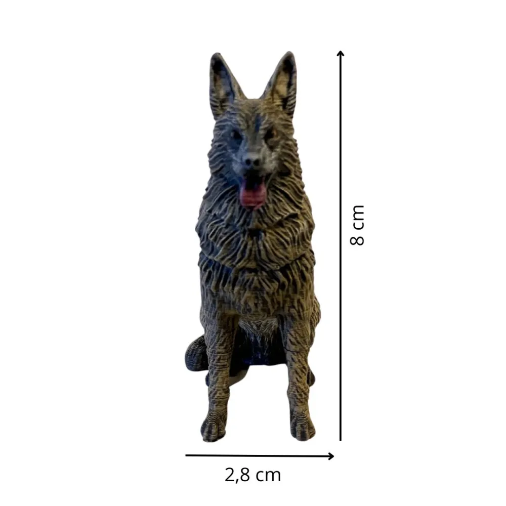 3D-Printed Seated German Shepherd for 20–25 cm Nativity Figures