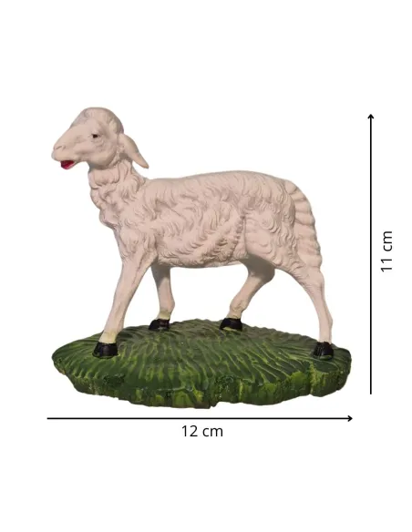 Pecora in piedi in resina serie 28-30 cm