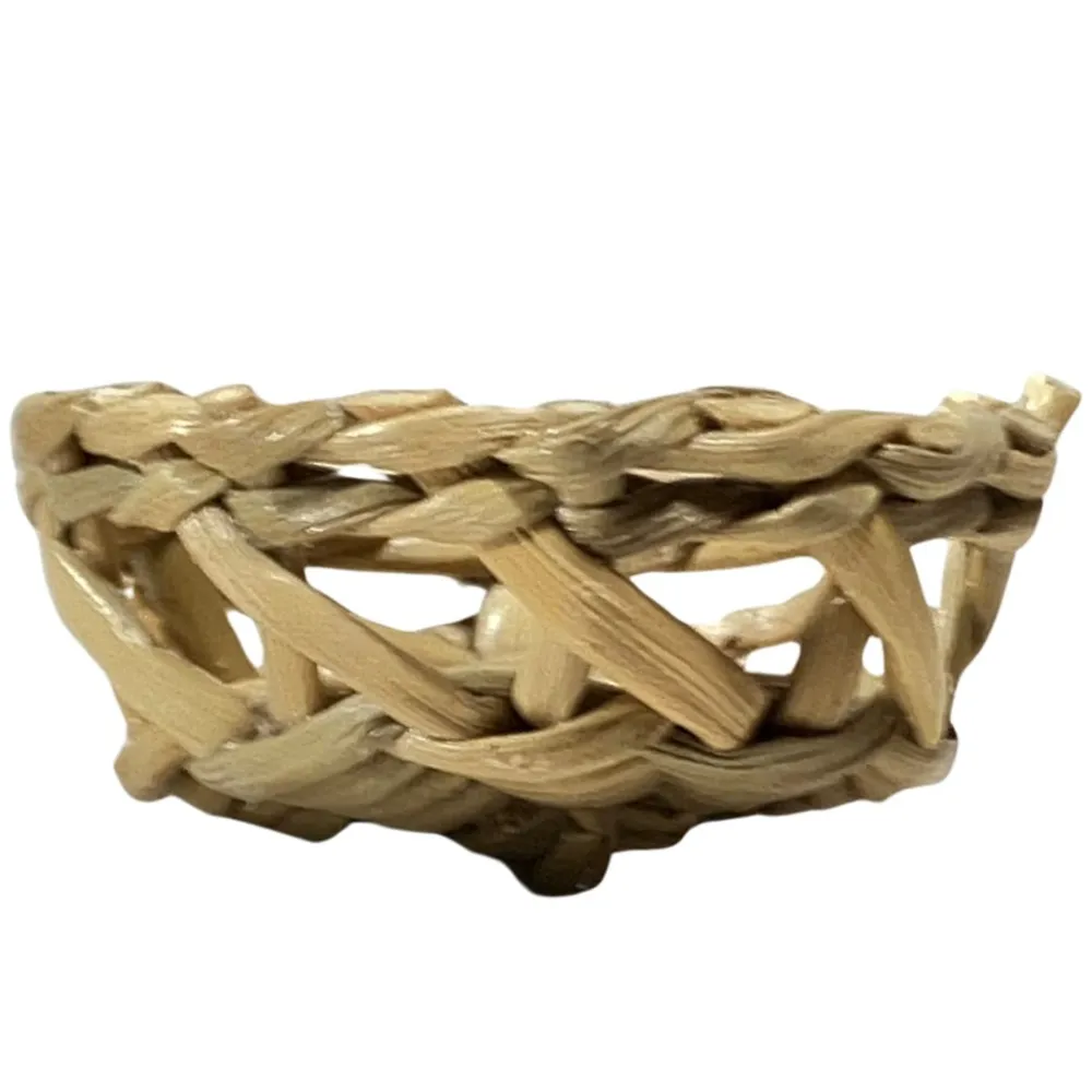 Low Wicker Basket for 12–15 cm Nativity Figures