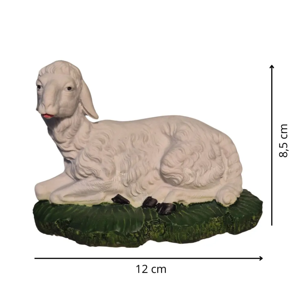Seated Resin Sheep for 28-30 cm Nativity Figures