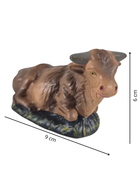 Bue in gesso serie 10 cm