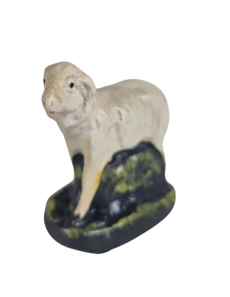 Set of Three Plaster Sheep for 10 cm Nativity Figures
