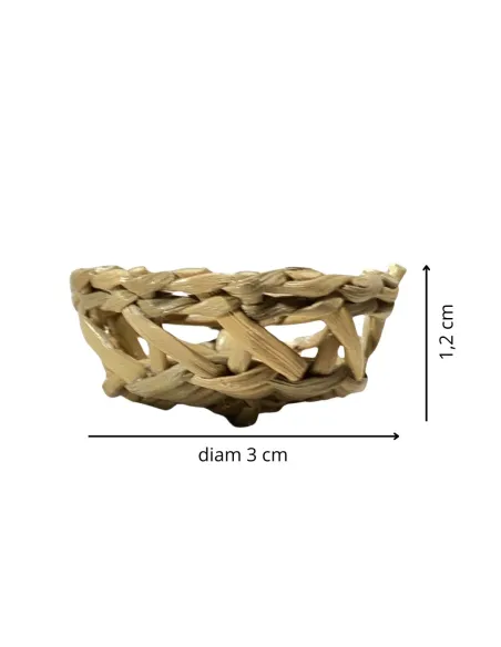 Low Wicker Basket for 12–15 cm Nativity Figures