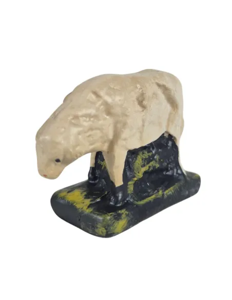 Set of Three Plaster Sheep for 10 cm Nativity Figures