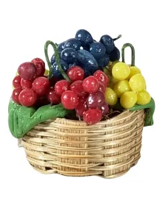 Cesto con uva per statue da 12-15 cm 2