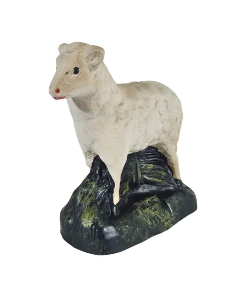 Set of Four Plaster Sheep for 20 cm Nativity Figures
