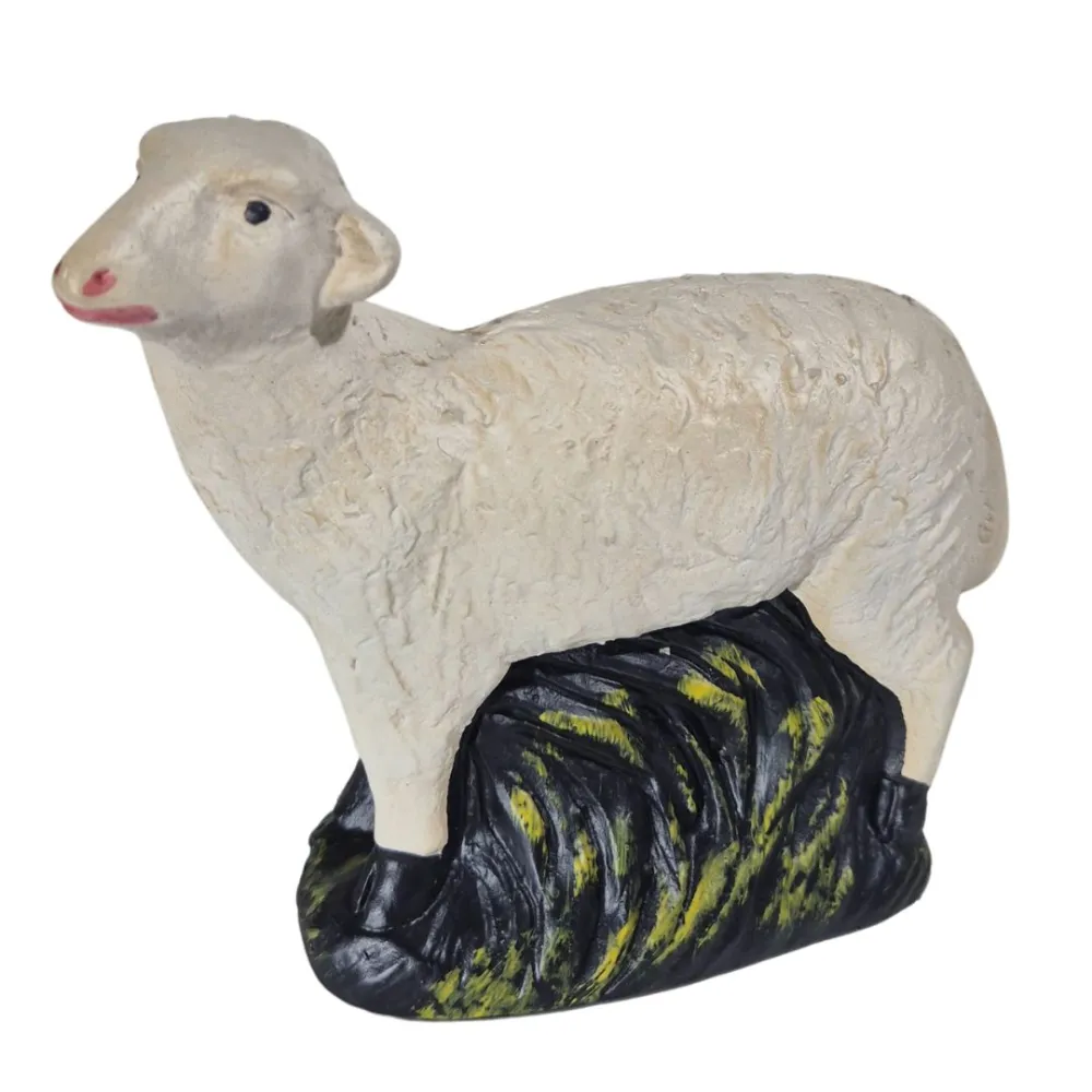 Set of Three Plaster Sheep for 30 cm Nativity Figures