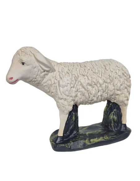 Set of Three Plaster Sheep for 60 cm Nativity Figures