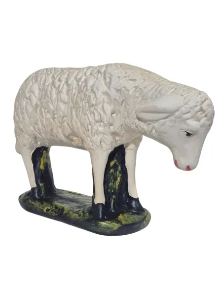 Set of Three Plaster Sheep for 60 cm Nativity Figures