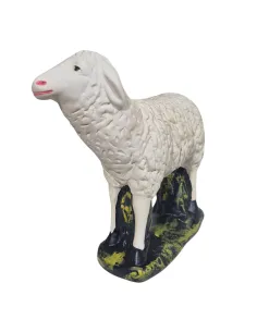 Pecora in gesso testa alta verso destra serie 60 cm 2