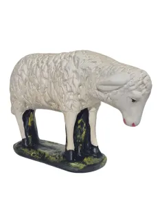 Pecora in gesso testa bassa serie 60 cm 2