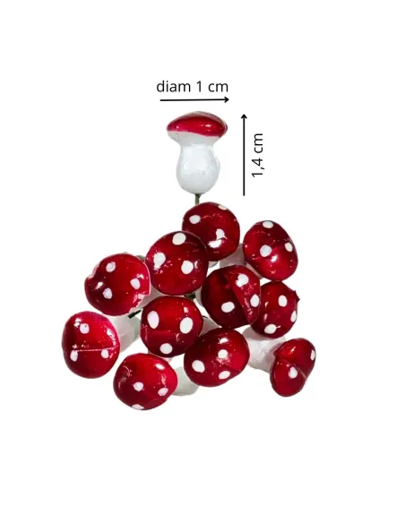 Mazzetto con 12 funghi per statue da 30 cm