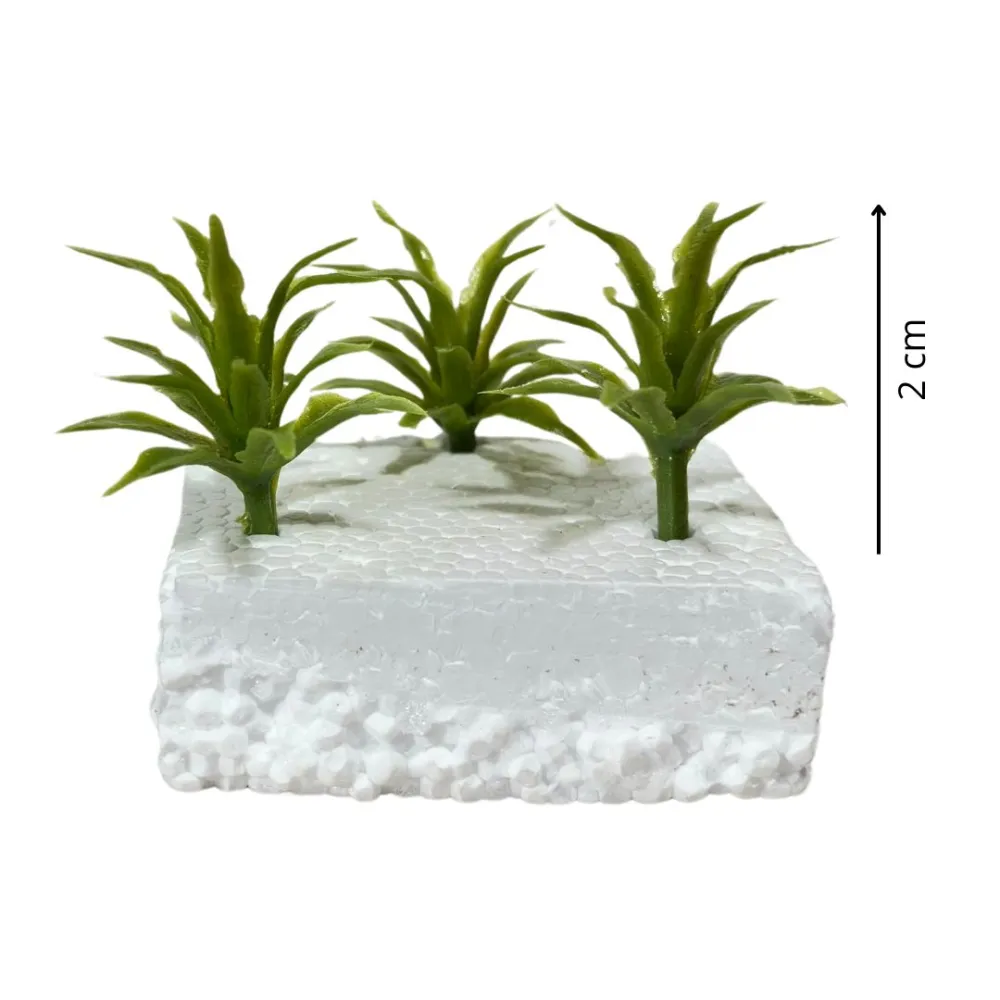 Set of 3 agave plants for 6–12 cm Nativity figures