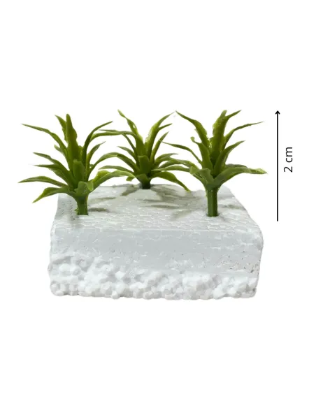 Set of 3 agave plants for 6–12 cm Nativity figures