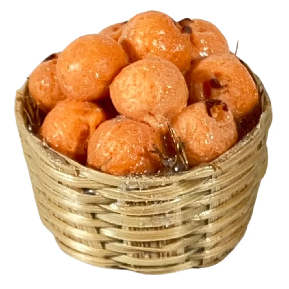 Basket with Oranges for 12–15 cm Nativity Figures