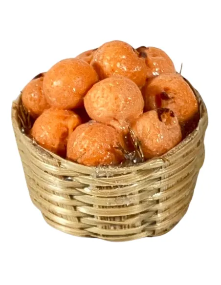 Cesto con arance per statue da 12-15 cm
