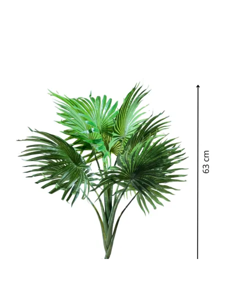 Wide-leaf PVC palm