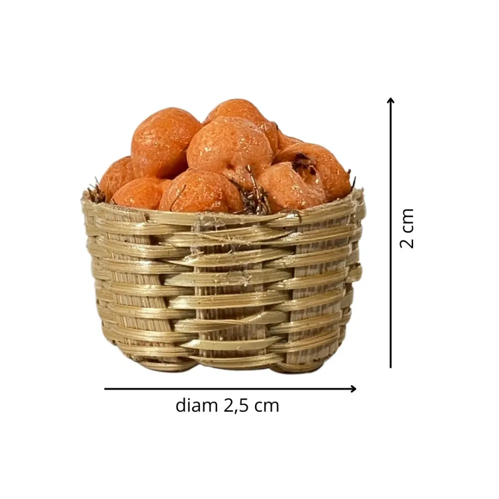 Basket with Oranges for 12–15 cm Nativity Figures