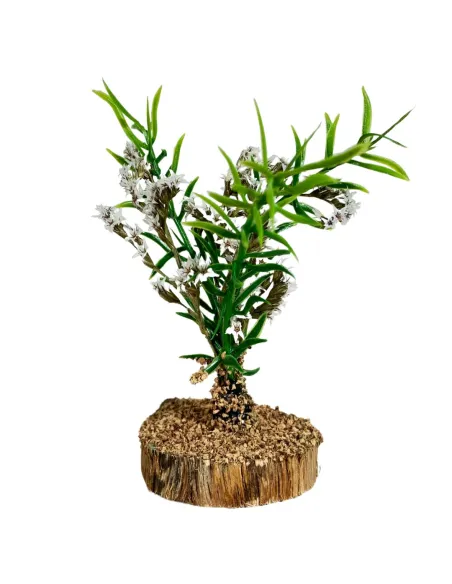 Bush with white flowers for 10–20 cm Nativity figures