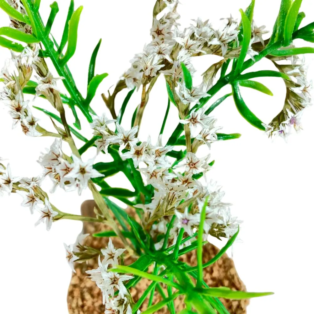 Bush with white flowers for 10–20 cm Nativity figures