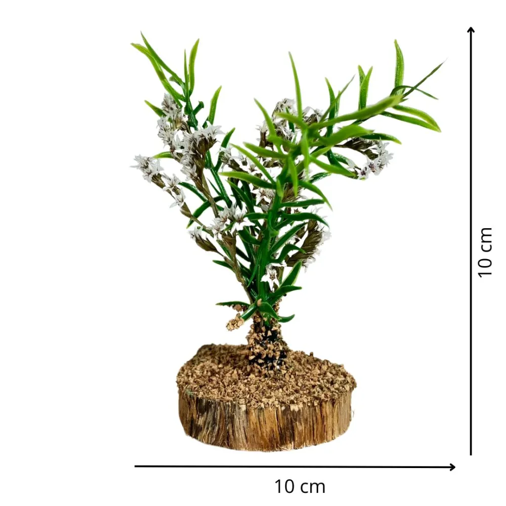 Bush with white flowers for 10–20 cm Nativity figures