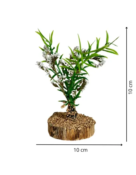 Bush with white flowers for 10–20 cm Nativity figures