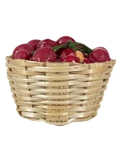 Cesto con ciliegie per statue da 12-15 cm 2