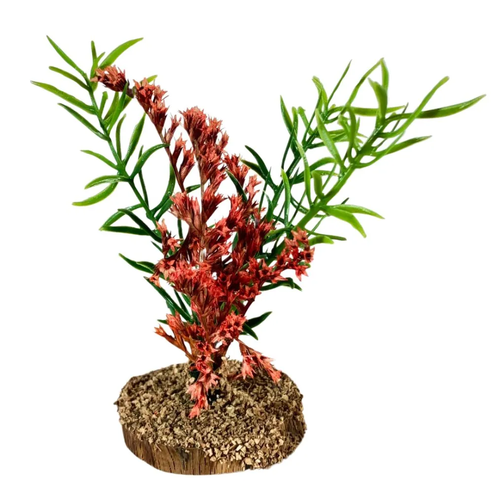 Bush with red flowers for 10–20 cm Nativity figures