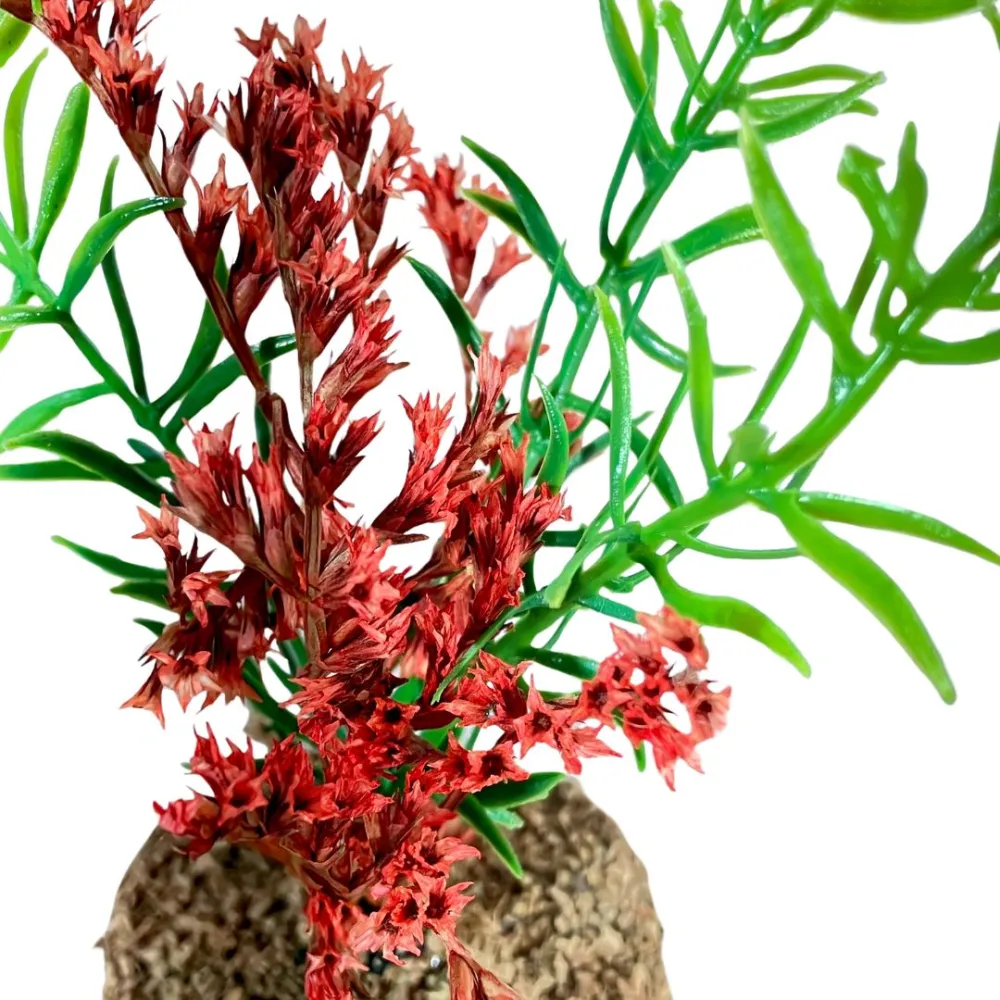 Bush with red flowers for 10–20 cm Nativity figures