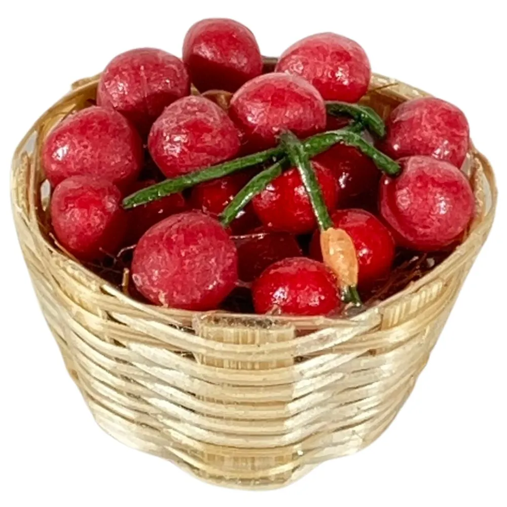 Basket with Cherries for 12–15 cm Nativity Figures