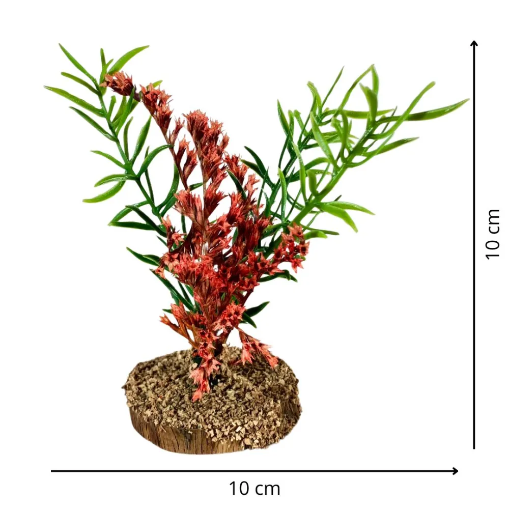Bush with red flowers for 10–20 cm Nativity figures
