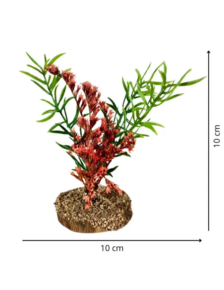 Bush with red flowers for 10–20 cm Nativity figures