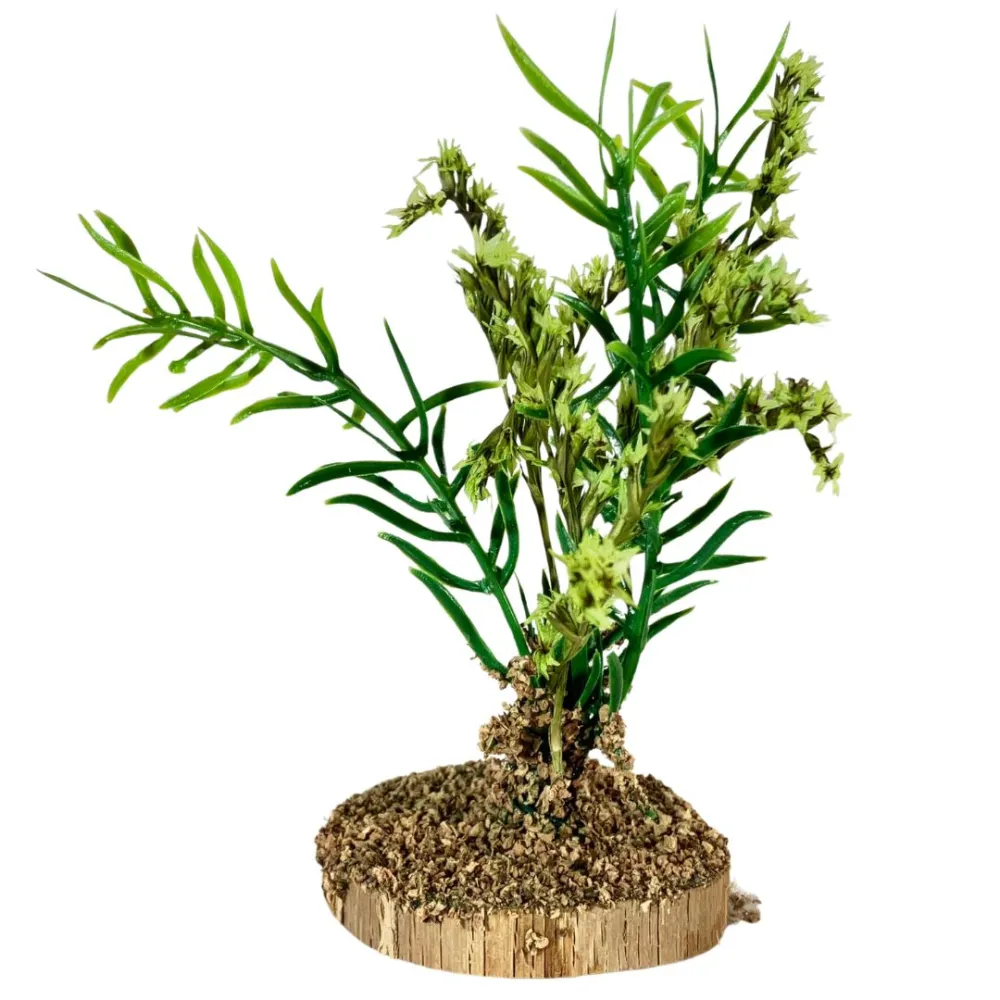 Bush with green flowers for 10–20 cm Nativity figures