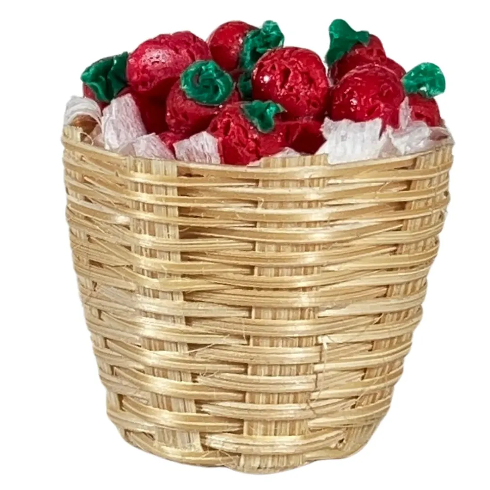 Basket with Strawberries for 12–15 cm Nativity Figures