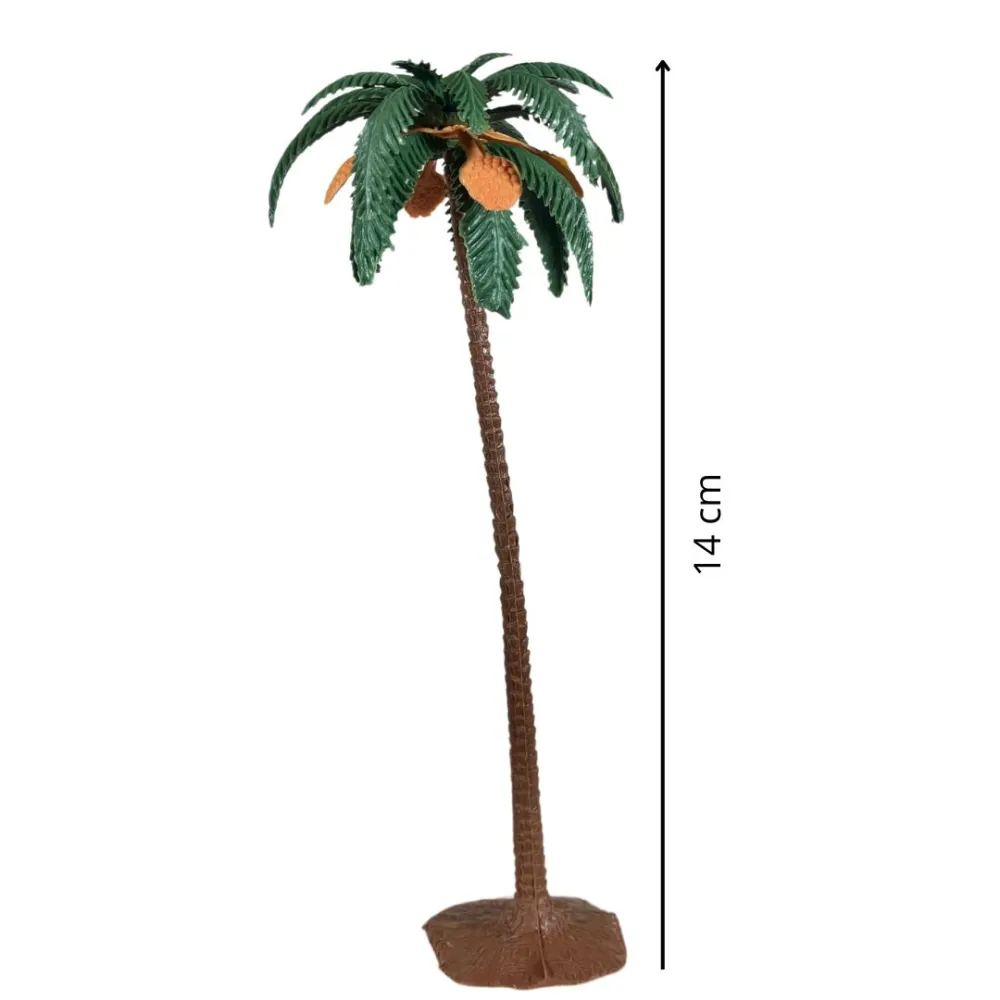 Single date palm in PVC for 6–8 cm Nativity figures