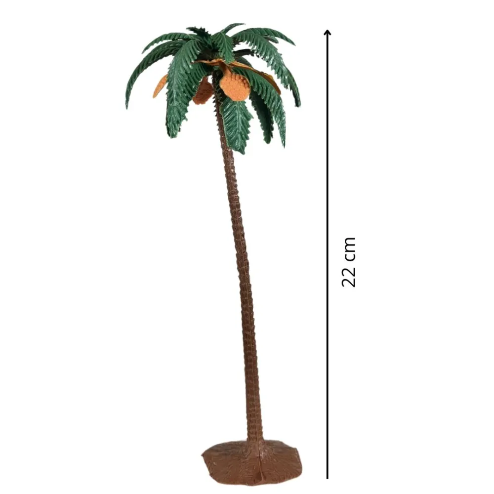 Single date palm in PVC for 10–12 cm Nativity figures