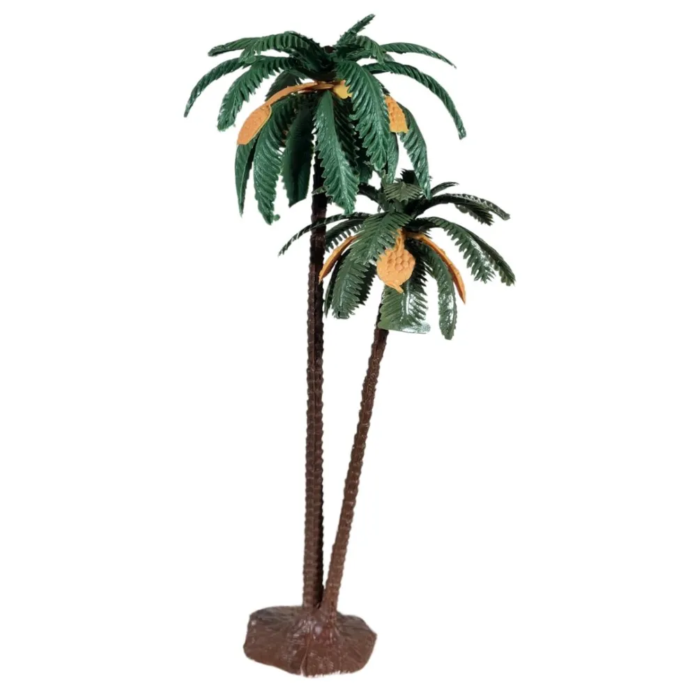 Double date palm in PVC for 8–10 cm Nativity figures