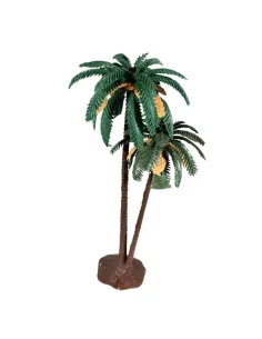 Double date palm in PVC for 8–10 cm Nativity figures 2