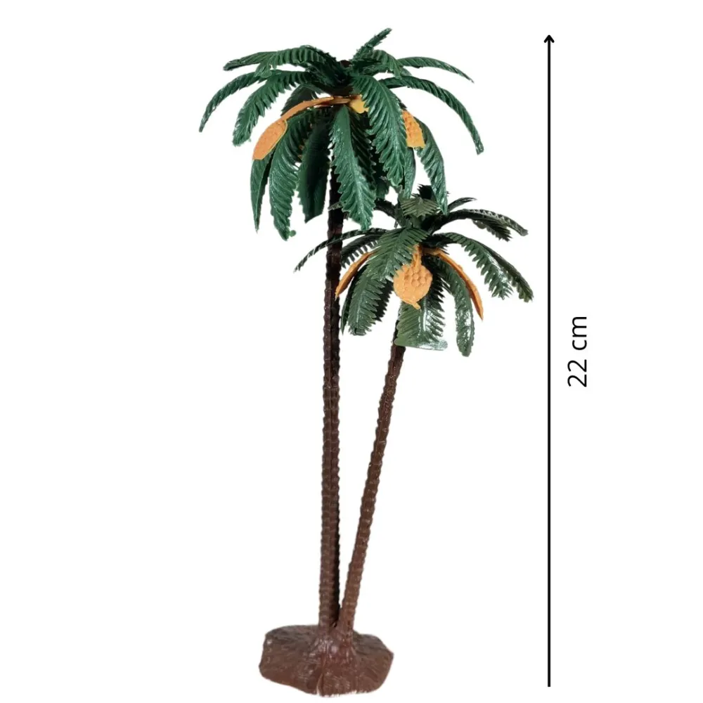 Double date palm in PVC for 12–15 cm Nativity figures
