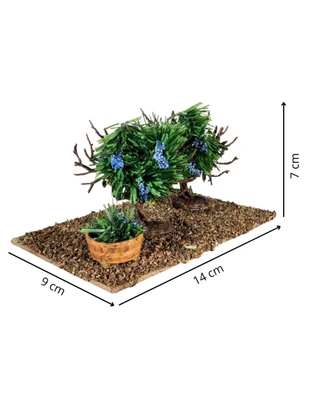 Black-grape vineyard for 8–10 cm Nativity figures