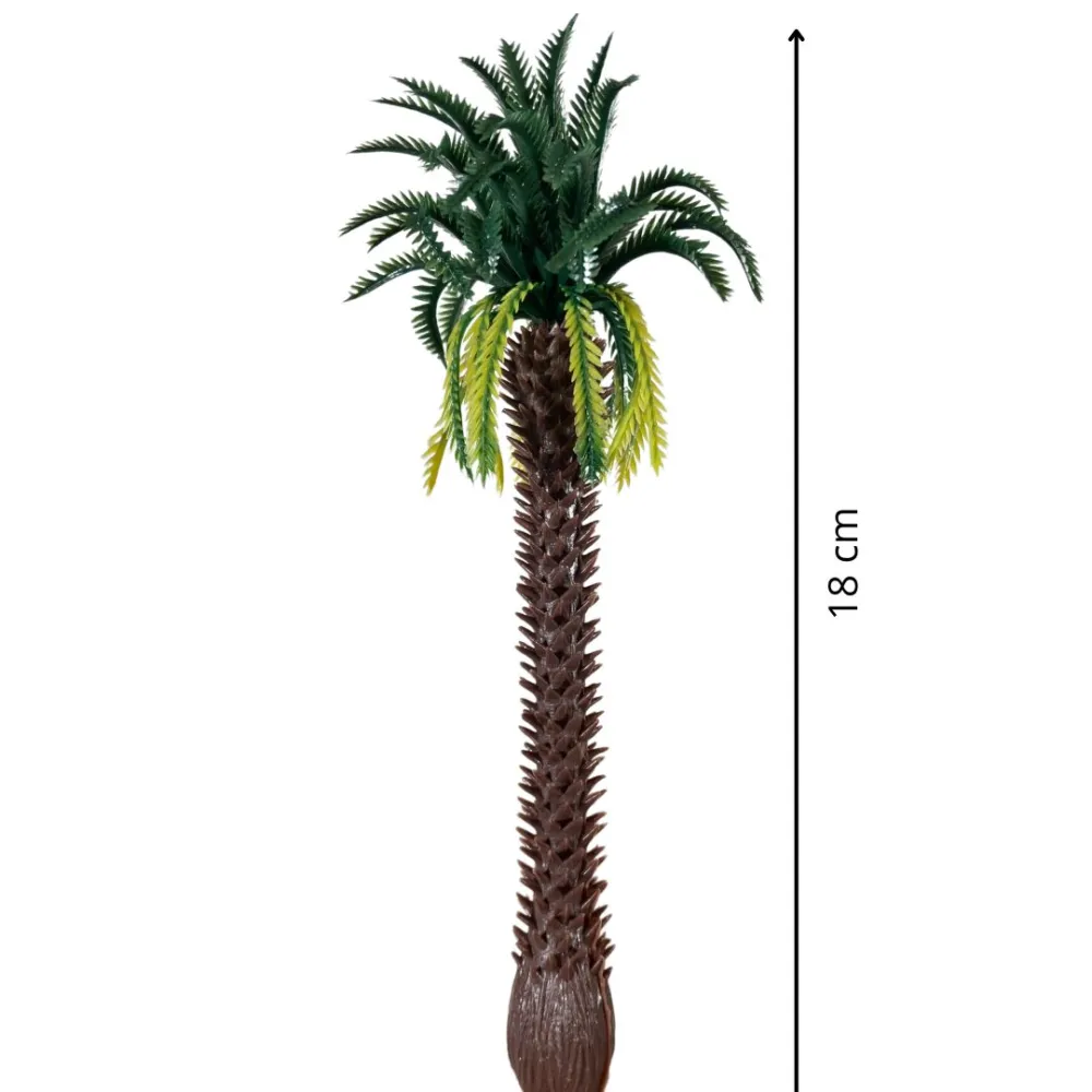 Grafted palm without base in PVC for 6–8 cm Nativity figures