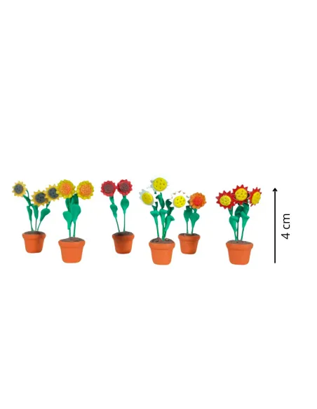 Assorted Potted Sunflowers for 20 cm Nativity Figures